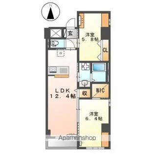 キーファ【4階】の間取り