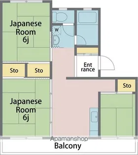 佳都美マンション【202号室】の間取り