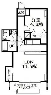 パークレジデンシャルB【1階】の間取り