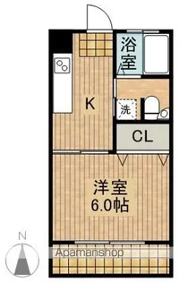 今村コーポ【406号室】の間取り