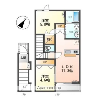 ベルガ【2階】の間取り
