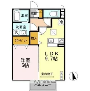 アヴリル【1階】の間取り