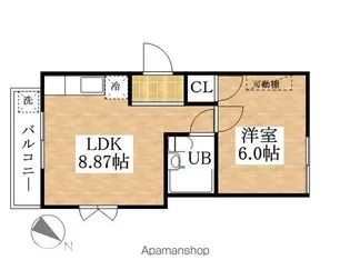 キャッスル上小田井【4階】の間取り