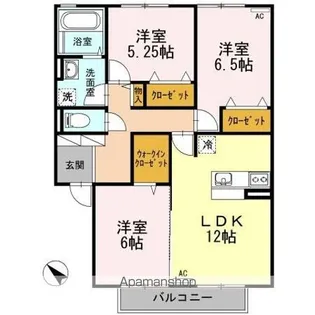 ボナールⅢ【2階】の間取り
