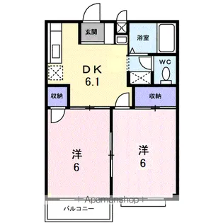エグゼカワハラ【2階】の間取り