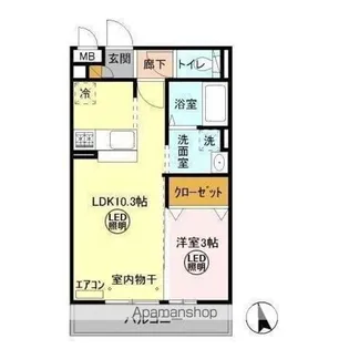 ブリックガーデン【2階】の間取り