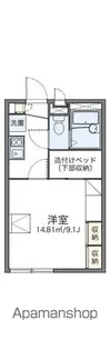 レオパレス田島Ⅱ【1階】の間取り