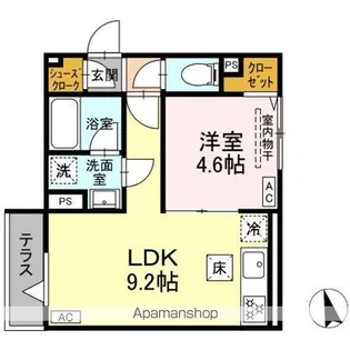 セレスティア羽沢 B棟【1階】の間取り