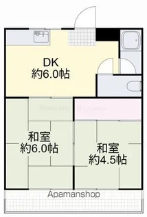 コーポ赤田B【3号室】の間取り