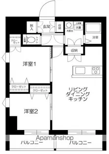 ROXIS日暮里【8階】の間取り