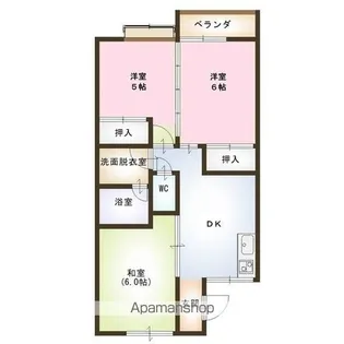 イオボヌール内野【1階】の間取り