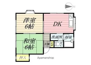 コーポヤマト【205号室】の間取り