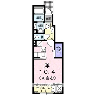 グリシーヌ Ⅰ【1階】の間取り