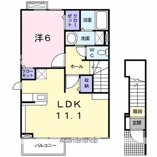 メゾンド・オークス【2階】の間取り