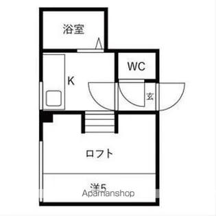 マリオンビスタ大谷【107号室号室】の間取り