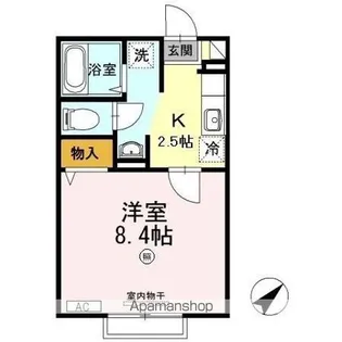 センターロード B棟【1階】の間取り