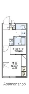 レオパレス桜館【2階】の間取り