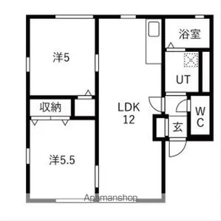 ヴィラ相生C【2階】の間取り