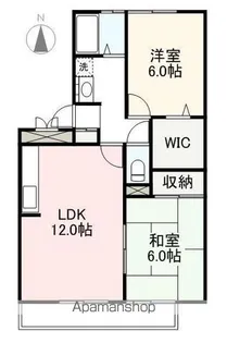 サンヒルズA・B・C棟【C103号室】の間取り