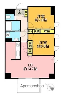 東京都世田谷区大原2丁目【マンション】の間取り