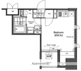 プライムアーバン板橋【4階】の間取り