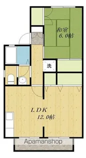 セジュール横江【205号室】の間取り