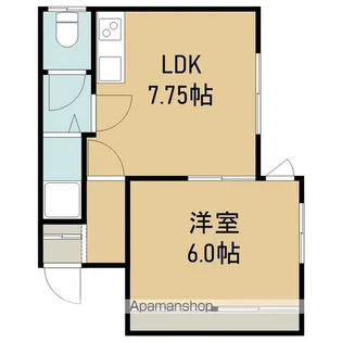 セントラルコート【204号室】の間取り