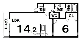 ESTANSIAⅡ【1階】の間取り