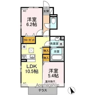 ジェネローソ【1階】の間取り