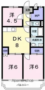 東京都昭島市郷地町2丁目【マンション】の間取り