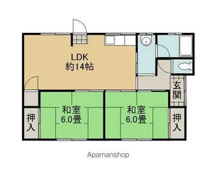 愛媛県今治市上徳【一戸建】の間取り
