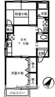 セジュール大町西【101号室】の間取り