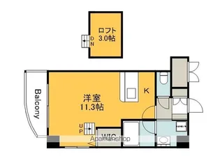 グランドポレストーネ竹屋【503号室】の間取り