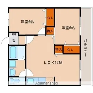 ストークマンション【5階】の間取り