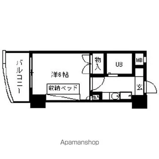 岩井橋ロイヤルハイツ【12階】の間取り