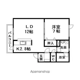 フェリーチェラピュタN(ノース)【2階】の間取り