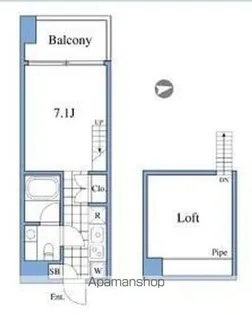 RIZ高輪【4階】の間取り