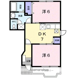 コンフォールメゾン【1階】の間取り