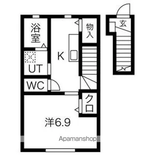BLOOM GARDEN A棟【2階】の間取り