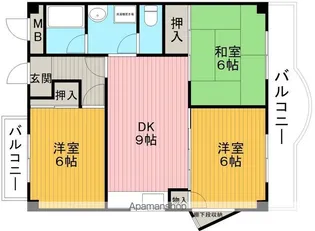 プロスエイト【1階】の間取り