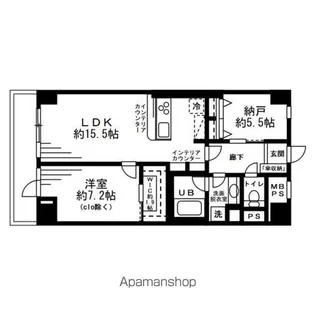 レジディア目白【5階】の間取り