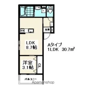 メゾンリヴィエール【3階】の間取り