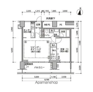 東雲キャナルコートCODAN17号棟【906号室】の間取り