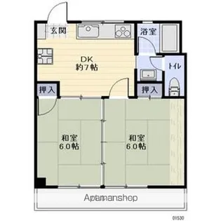 コーポ大島【302号室】の間取り