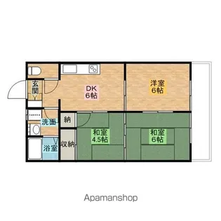 サニーハイツ栄2号棟【102号室】の間取り