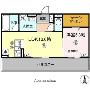 シャンポールさい D棟【2階】の間取り