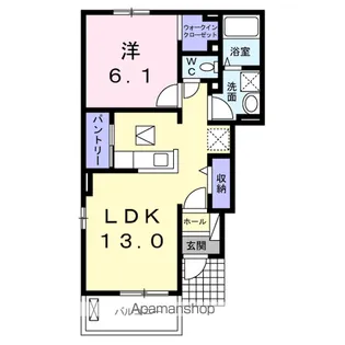フィオーレNS ⅣーB【1階】の間取り