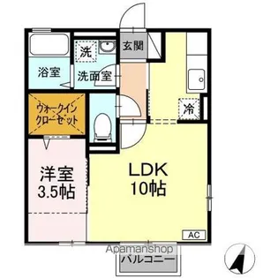 ボン・ヴォヤージュⅡ【2階】の間取り