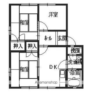 ディアス一本松【105号室】の間取り