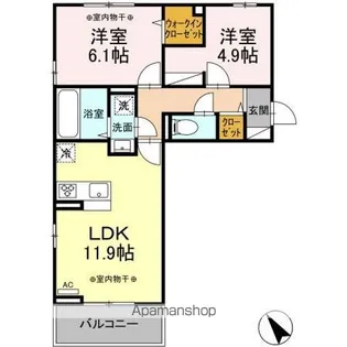 アーバンゲートV【3階】の間取り